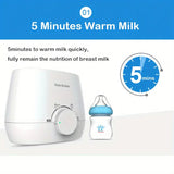 3-in-1 Bottle Warmer & Sterilizer – Perfect for Breast Milk and Formula, Universal Fit for Most Bottles