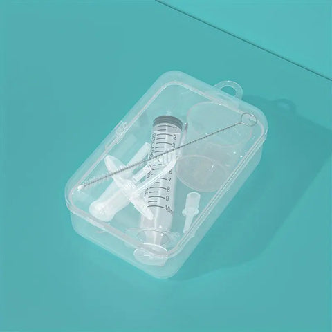 1pc Silicone Syringe Pacifier Feeder, Food Fruit Milk Juice Medicine Feeder