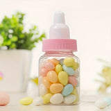 Set of 24 Pink Mini Milk Bottles for Baby Shower Party Favors, Gift Bags, and Gift Boxes for Boys & Girls