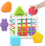 Montessori Learning Cube: Shape Sorter, Sensory Toy for 1 Year Olds