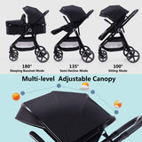 Luxury 2-in-1 Baby Stroller: Premium Comfort, Safe & Stylish