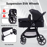 Luxury 2-in-1 Baby Stroller: Premium Comfort, Safe & Stylish