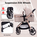 Luxury 2-in-1 Baby Stroller: Premium Comfort, Safe & Stylish