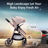 Luxury 2-in-1 Baby Stroller: Premium Comfort, Safe & Stylish