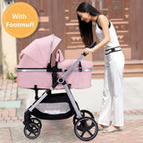 Luxury 2-in-1 Baby Stroller: Premium Comfort, Safe & Stylish