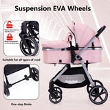 Luxury 2-in-1 Baby Stroller: Premium Comfort, Safe & Stylish