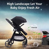 Luxury 2-in-1 Baby Stroller: Premium Comfort, Safe & Stylish