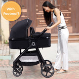 Luxury 2-in-1 Baby Stroller: Premium Comfort, Safe & Stylish