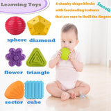 Montessori Learning Cube: Shape Sorter, Sensory Toy for 1 Year Olds