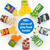 Skillmatics Grocery Play Set – 100+ Pieces of Realistic Pretend Play Food & Kids Kitchen Toys, Perfect Gift for Boys & Girls Ages 3-5+