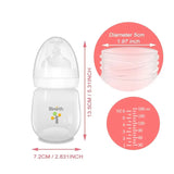 10-Pack Bimirth 180ml Wide-Bore Baby Bottles – BPA-Free, Leakproof, Microwave-Safe Bag Included – Perfect for Feeding & Cleaning