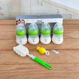 Stylish 7-Piece Bimirth Green Feeding Set – Wide-Mouth 180ml Bottles, Perfect Gift for Youngsters