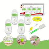 Stylish 7-Piece Bimirth Green Feeding Set – Wide-Mouth 180ml Bottles, Perfect Gift for Youngsters